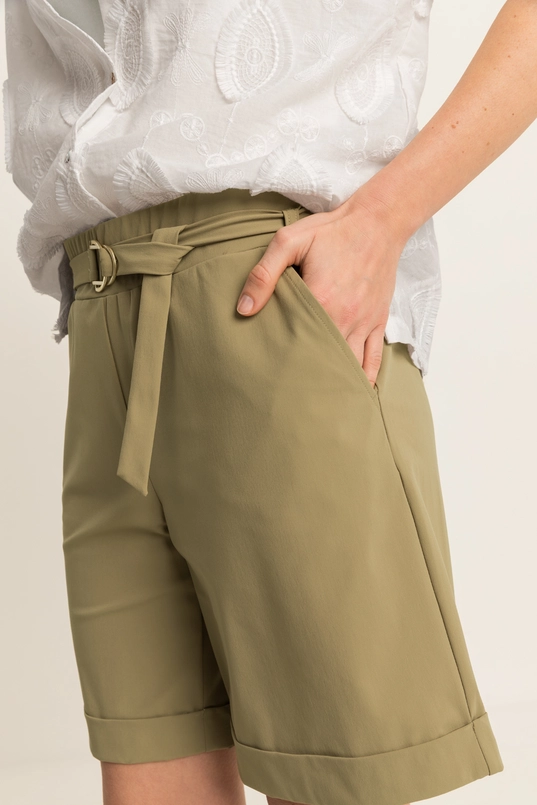Travelbermuda met ceintuur