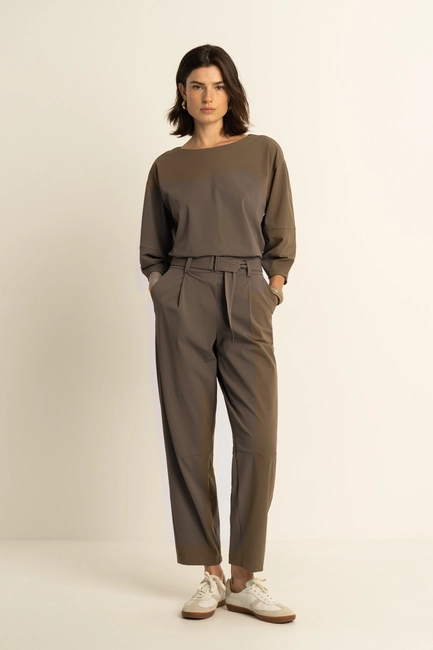 Travelbroek met ceintuur