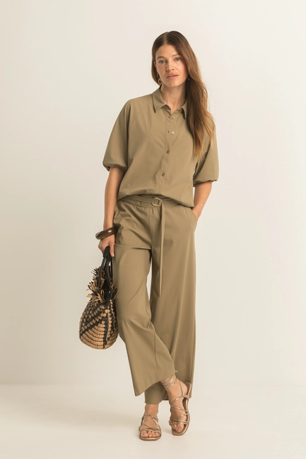 Travelbroek met ceintuur