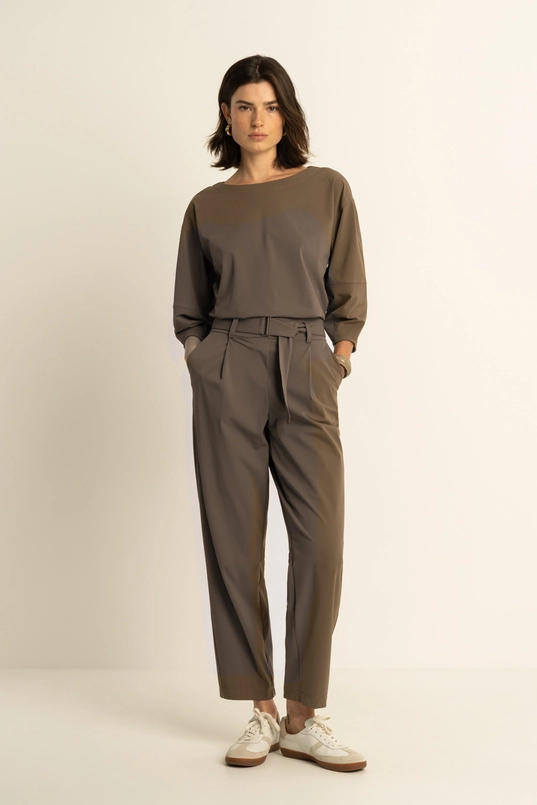 Travelbroek met ceintuur