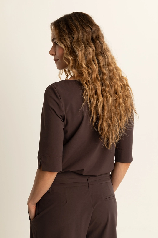 Traveltop met boothals