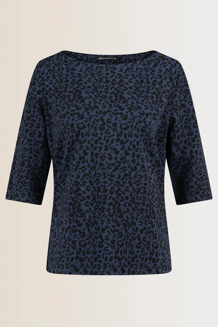 Traveltop met luipaardprint