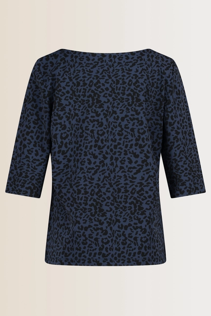 Traveltop met luipaardprint