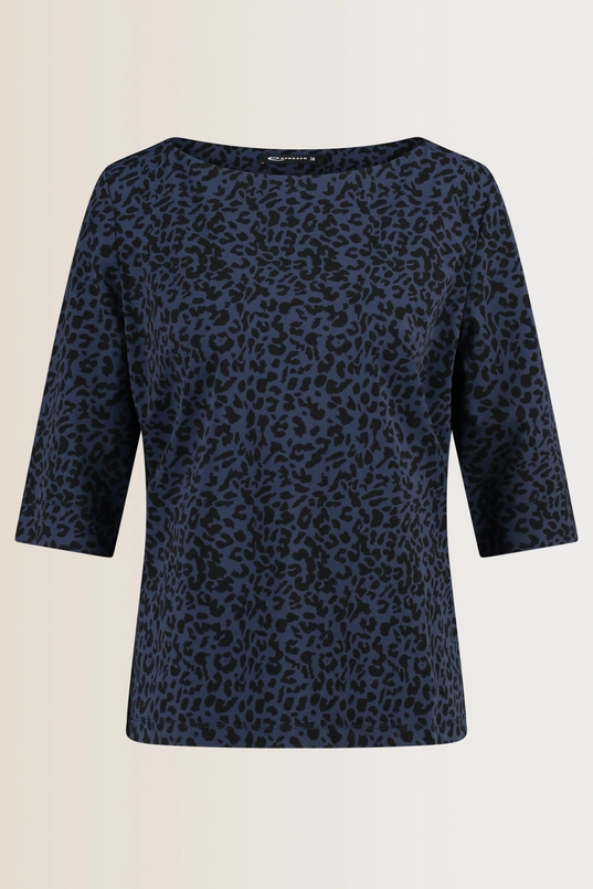 Traveltop met luipaardprint