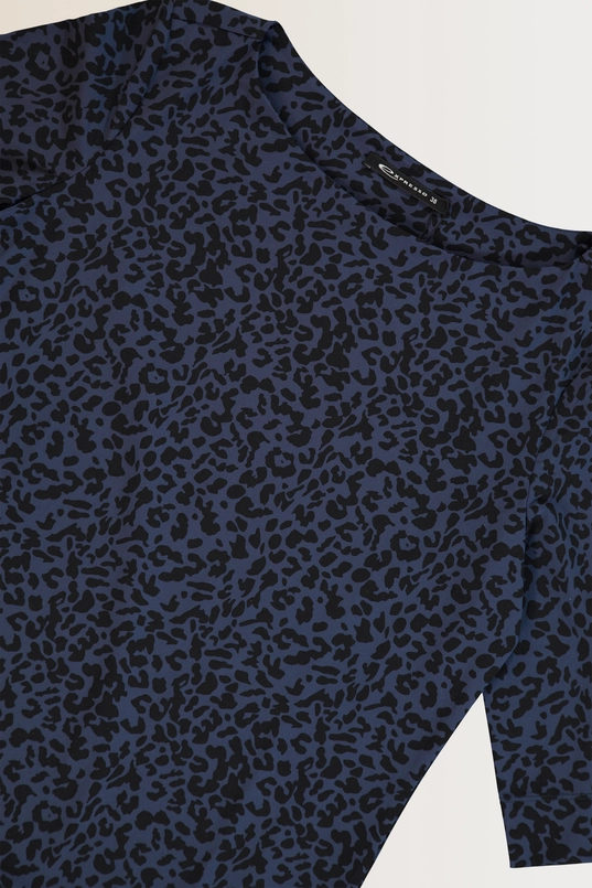 Traveltop met luipaardprint