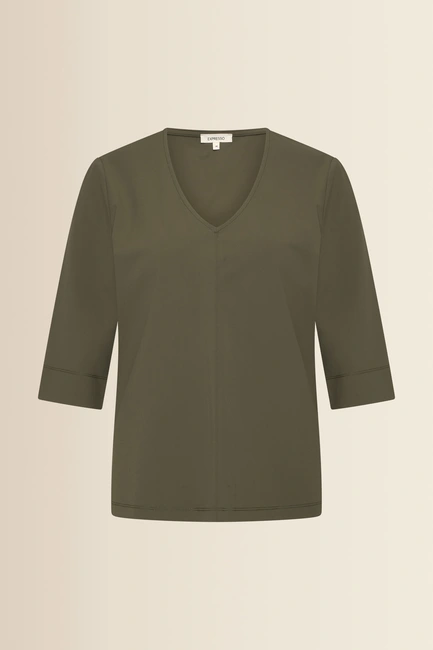 Traveltop met V-hals