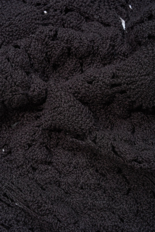 Trui met gehaakt ruitpatroon