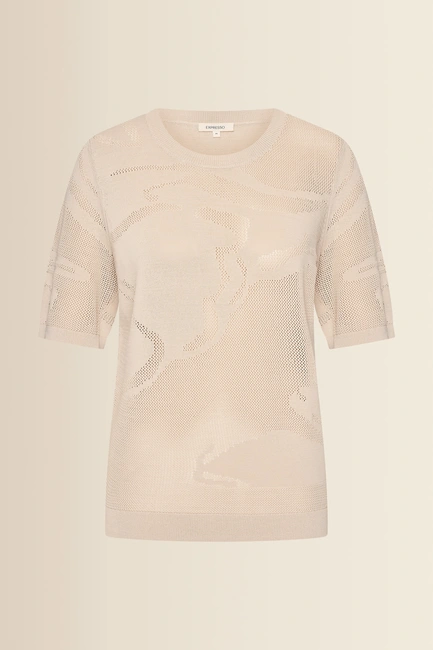 Trui met ingeweven dessin