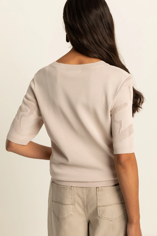 Trui met ingeweven dessin