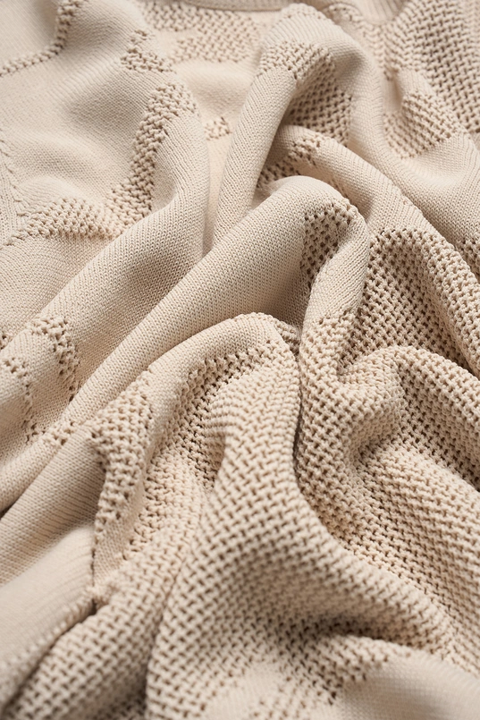 Trui met ingeweven dessin