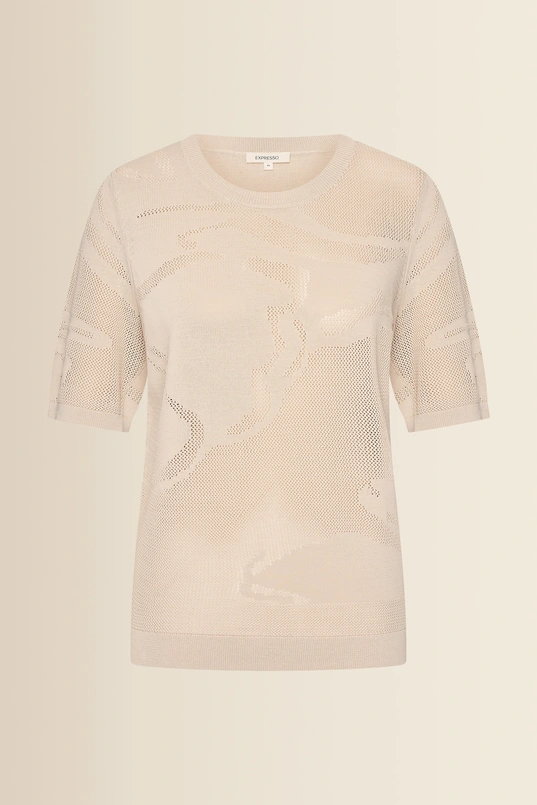 Trui met ingeweven dessin