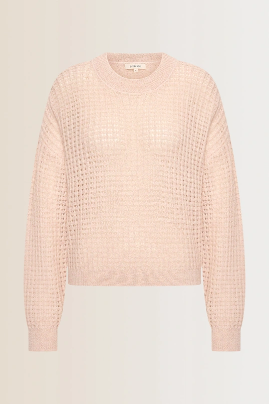 Trui met opengewerkt breisel