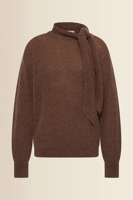 Trui met strikdetail