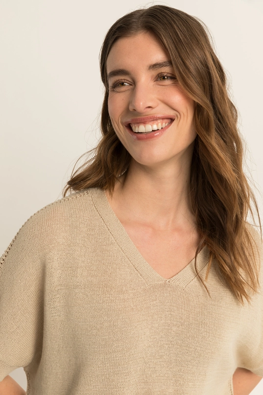 Trui met subtiele V-hals