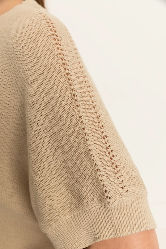 Trui met subtiele V-hals