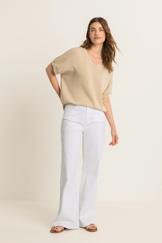Trui met subtiele V-hals