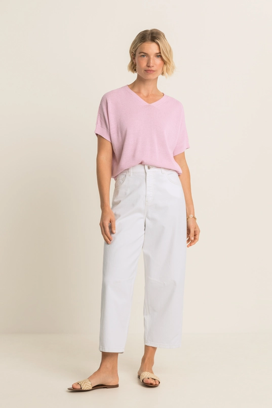 Trui met subtiele V-hals