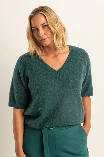 Trui met V-hals