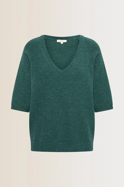 Trui met V-hals