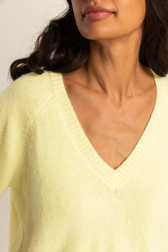 Trui met V-hals