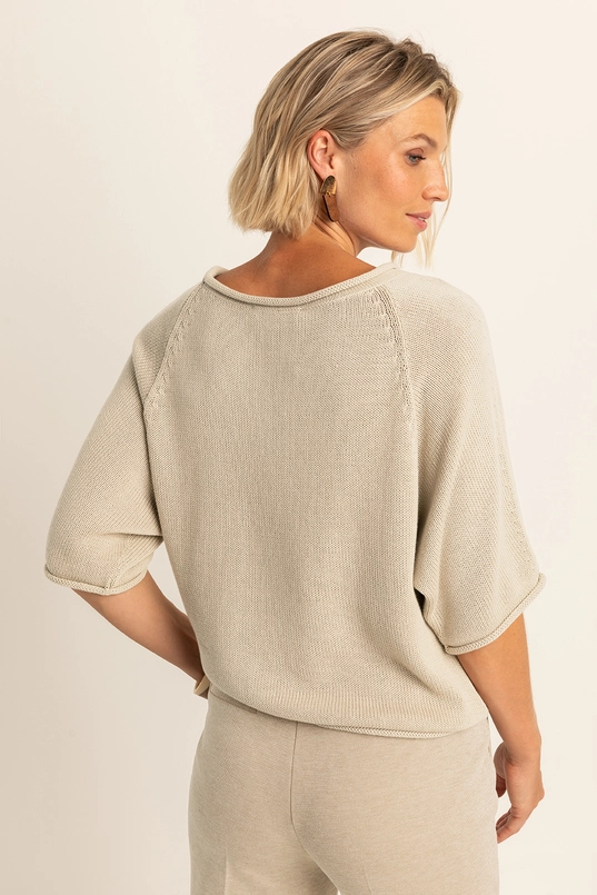 Trui met vleermuismouwen