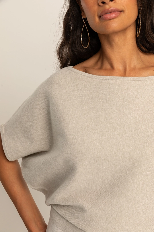 Trui met vleermuismouwen