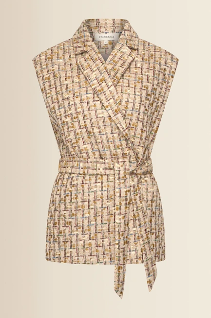 Tweed gilet