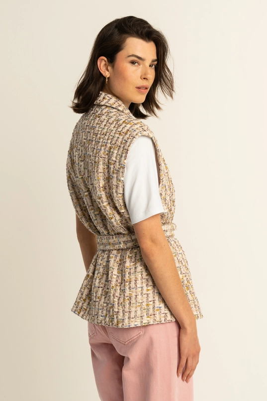 Tweed gilet