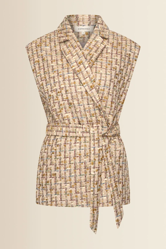 Tweed gilet