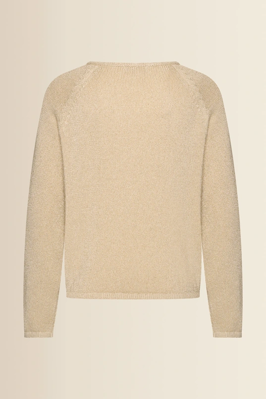 V-hals trui met lurex