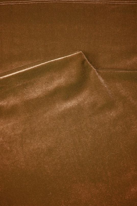 Velvet top met high neck