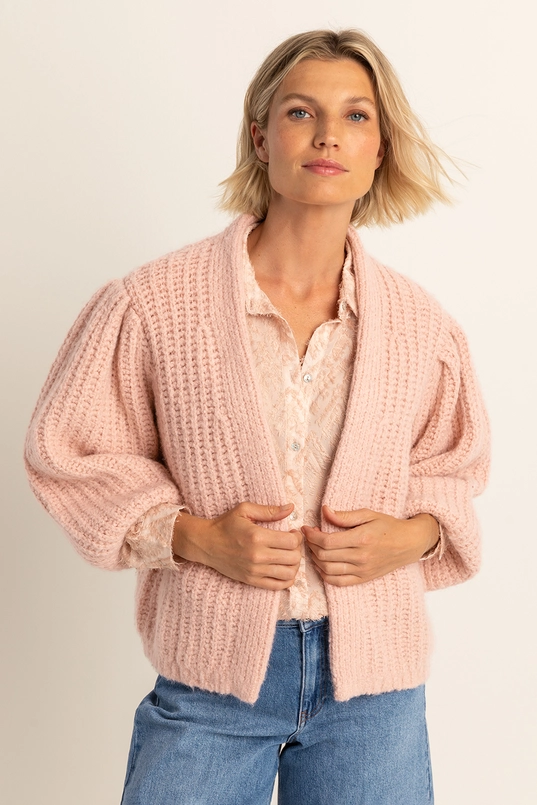 Vest met ballonmouwen