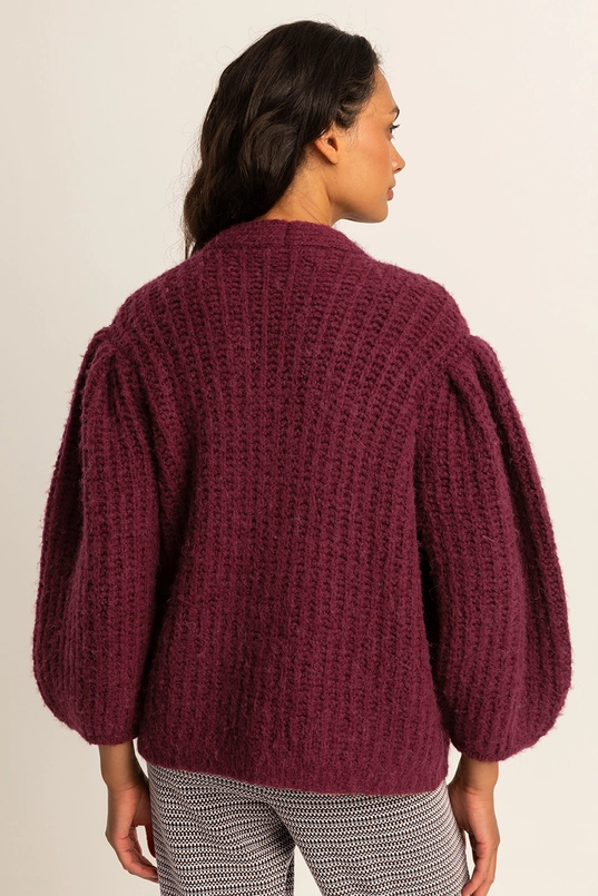 Vest met ballonmouwen