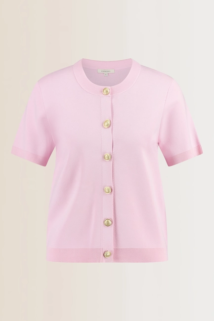 Vest met korte mouwen en knopen