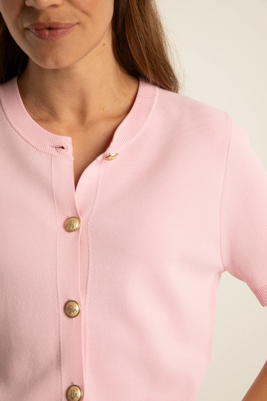 Vest met korte mouwen en knopen