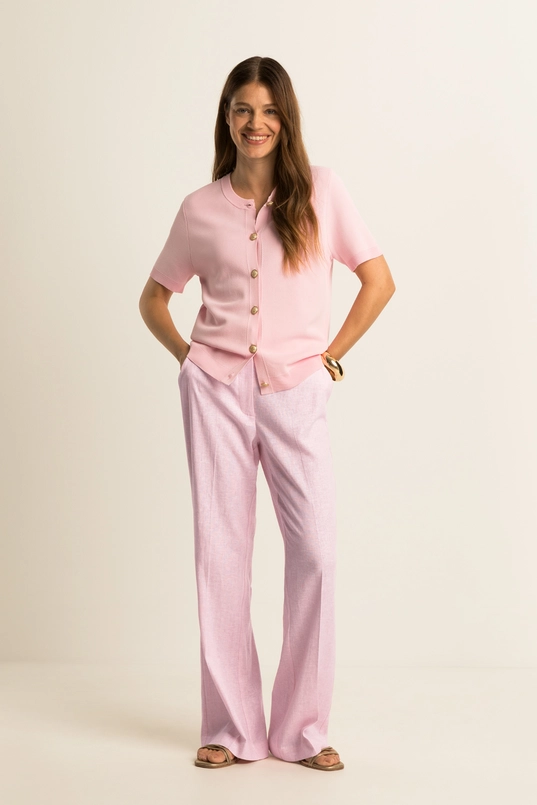 Vest met korte mouwen en knopen