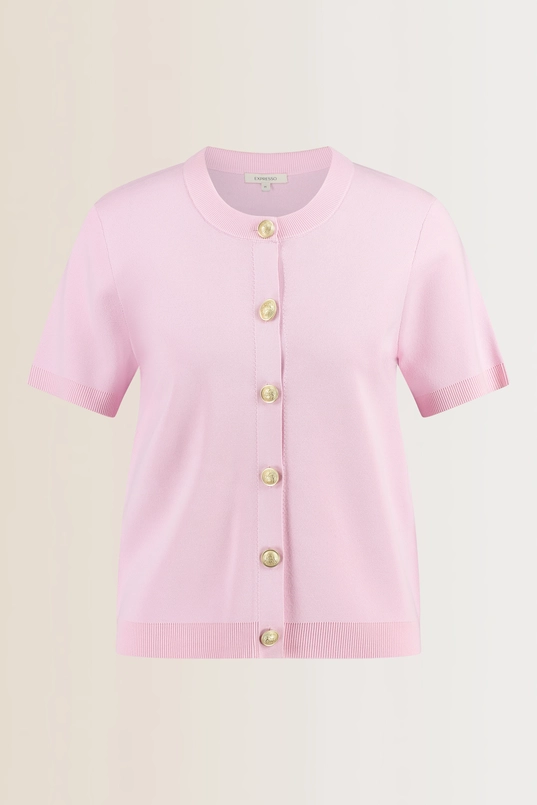 Vest met korte mouwen en knopen