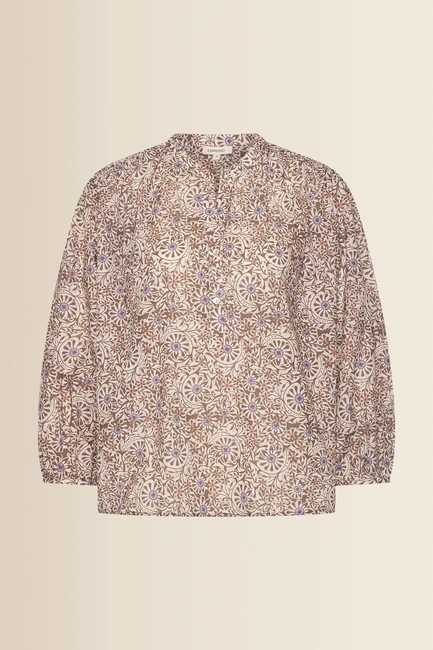 Volumineuze blouse met print