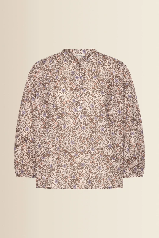 Volumineuze blouse met print