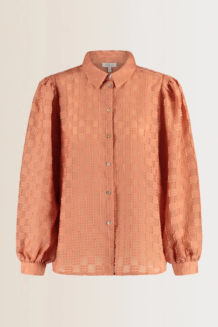 Volumineuze blouse met structuur