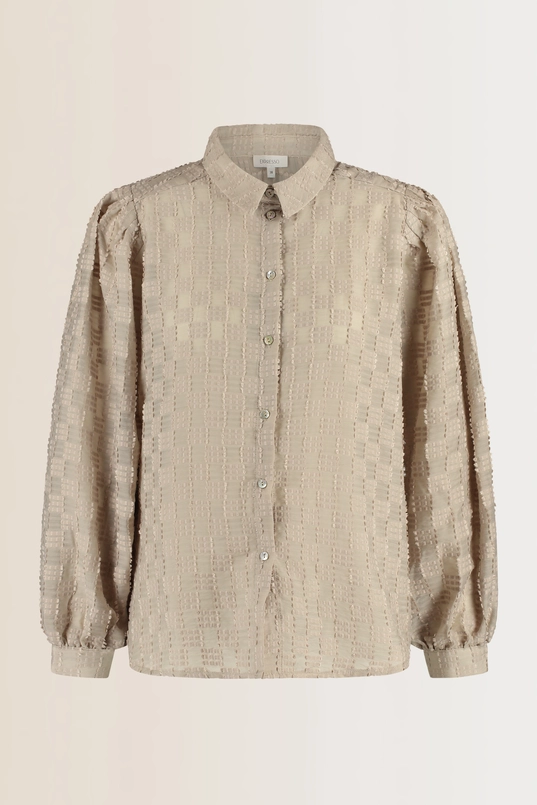 Volumineuze blouse met structuur