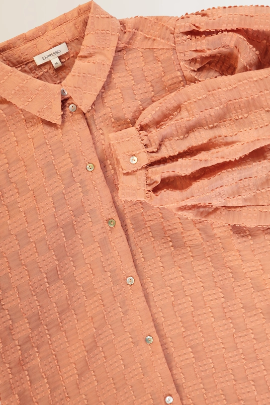 Volumineuze blouse met structuur