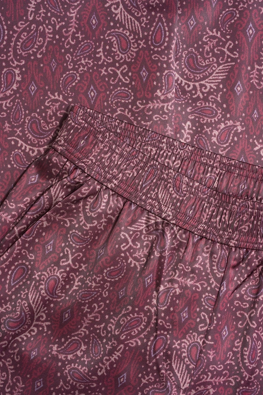 Wide leg broek met paisleydessin
