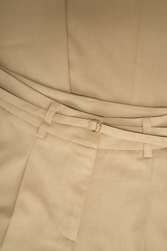 Wide leg broek met plooien