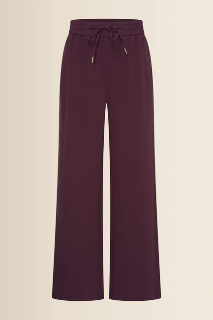 Wide leg pantalon met koord