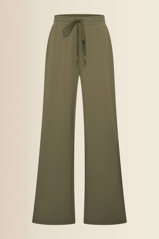 Wide leg travelbroek