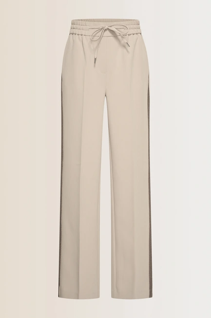 Wijde broek met paillettendetail