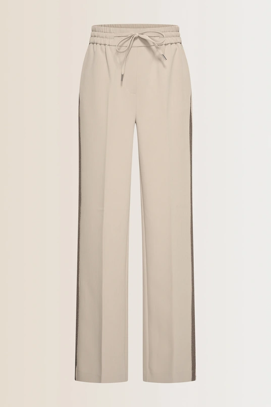 Wijde broek met paillettendetail