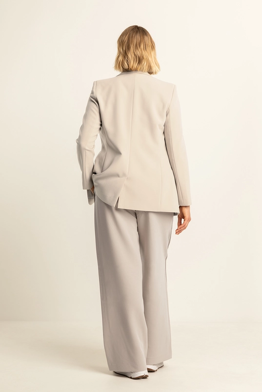 Wijde broek met paillettendetail