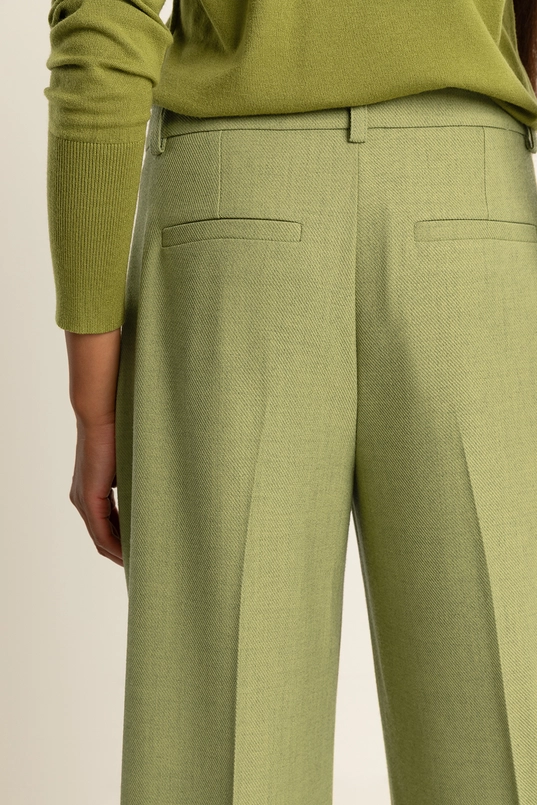 Wijde broek met plooien